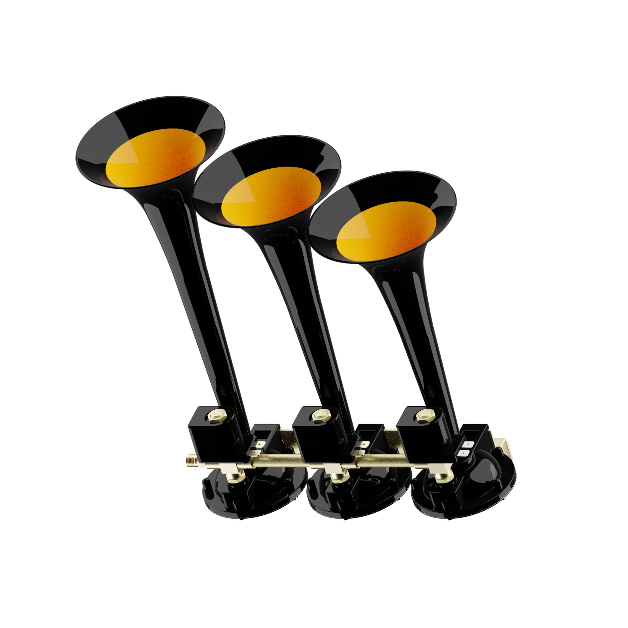 Three Pipe Controller Horn | BASURI 20 Tone Musical Air Horn 12V/24V with Turbo Controller for Trucks, Buses & Tractors - Image 2