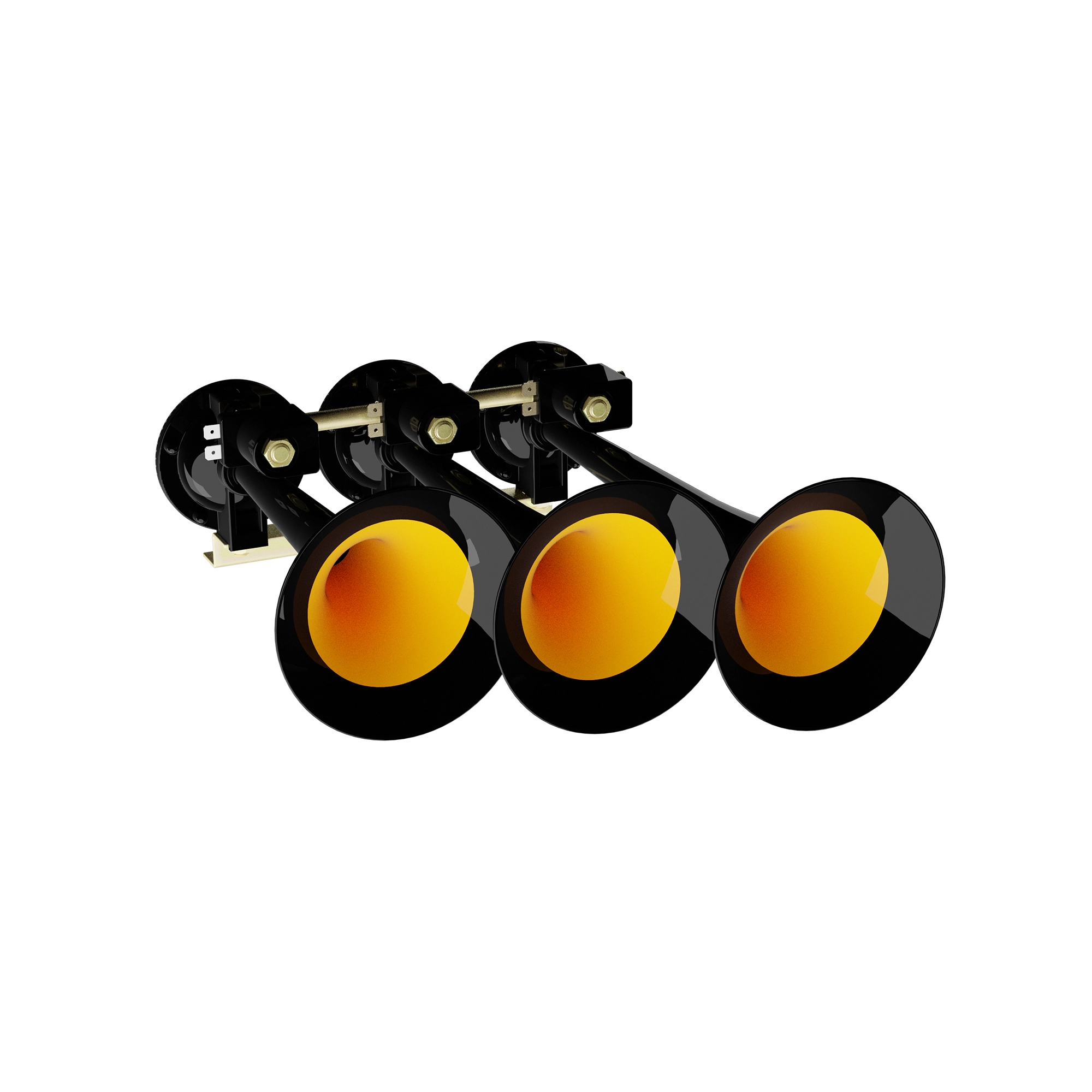 8 Sound Air Horn | BASURI Musical Air Horn 12V/24V | Super Loud 3 Trumpet Air Horn Kit for Trucks, Buses & Tractors - Image 2