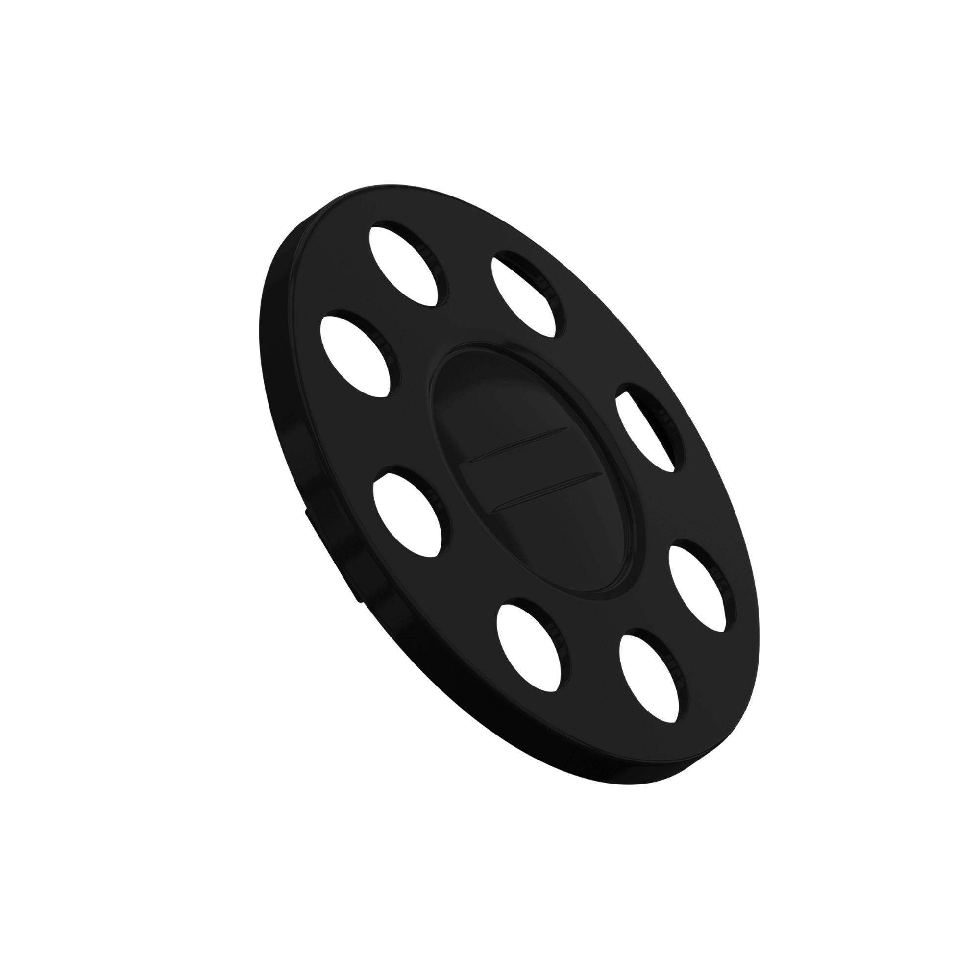 Close Center Wheel Trim 8 Stud Black