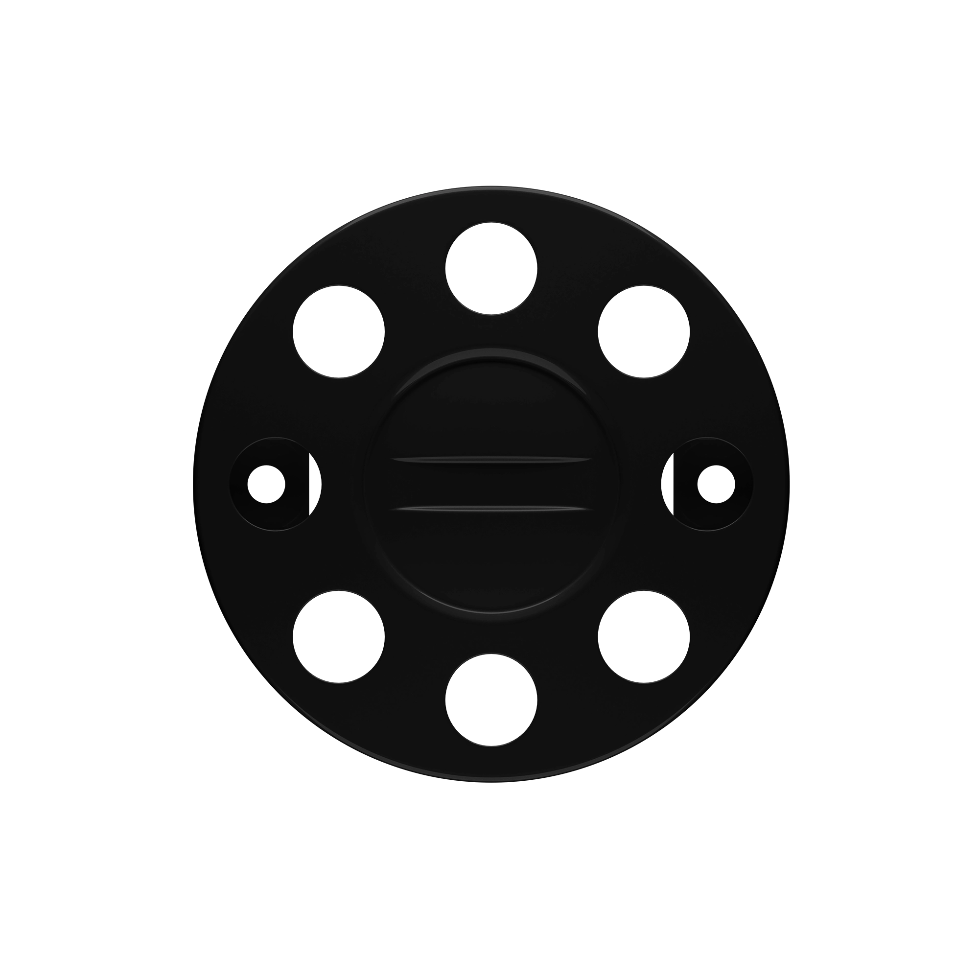 Close Center Wheel Trim 8 Stud Black - Image 5
