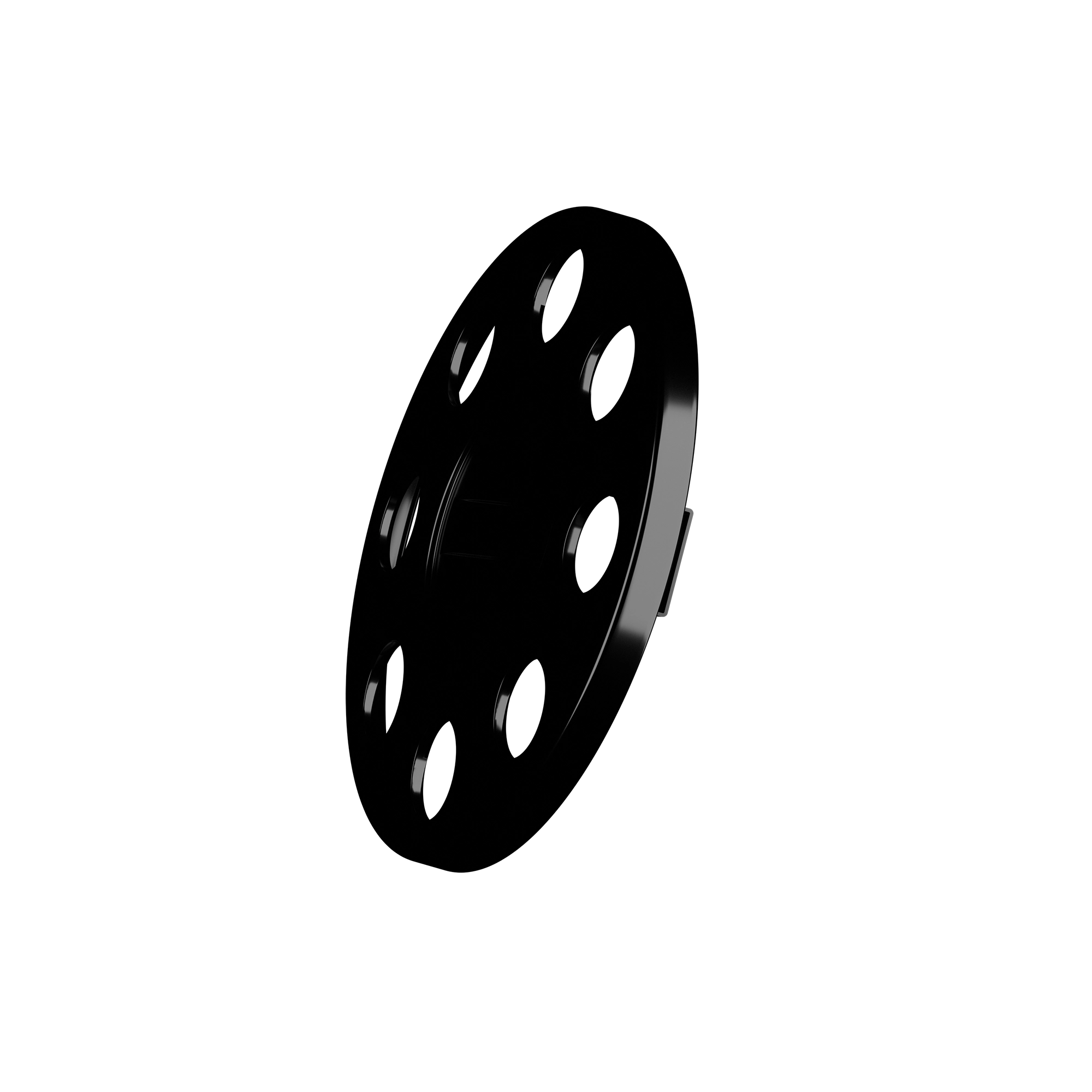 Close Center Wheel Trim 8 Stud Black - Image 2