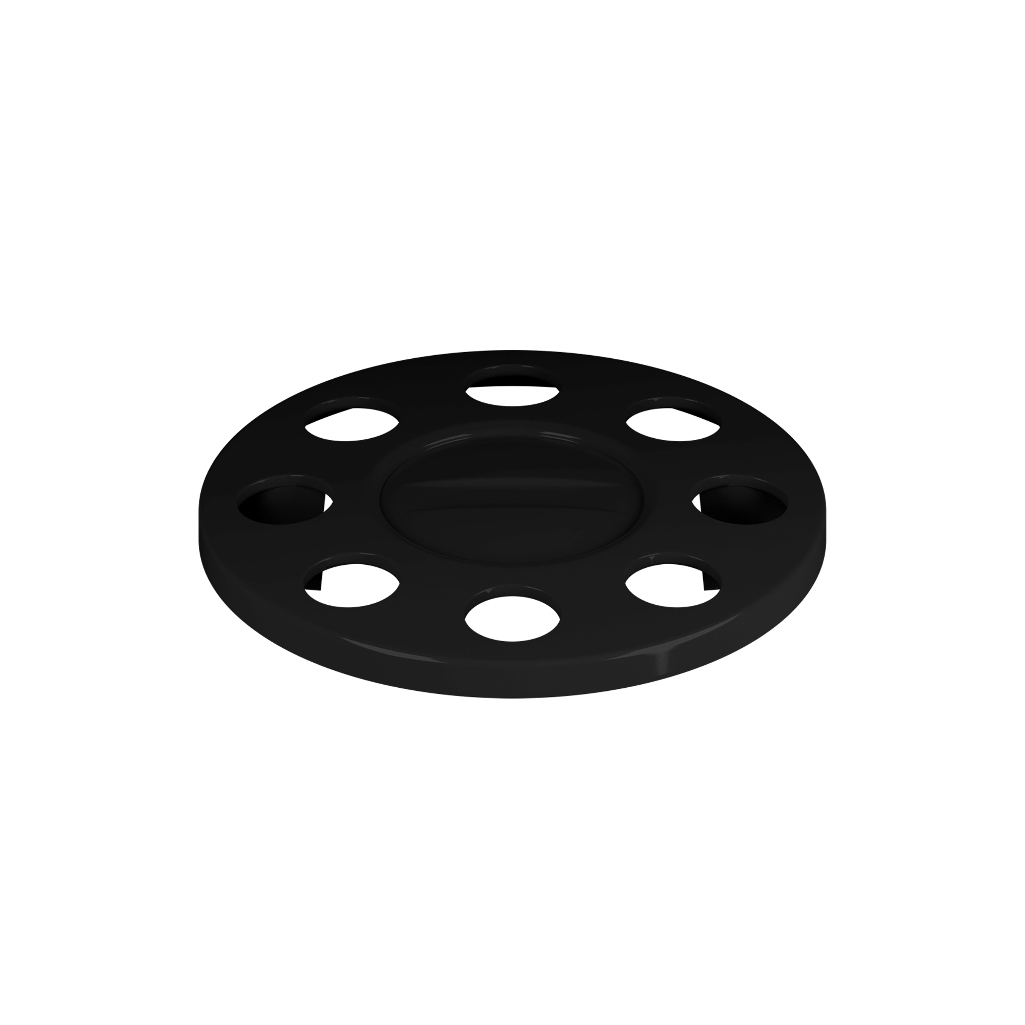 Close Center Wheel Trim 8 Stud Black - Image 3