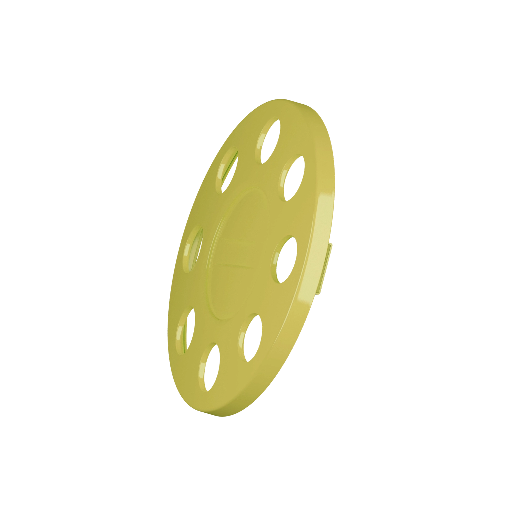 Close Center Wheel Trim 8 Stud Yellow - Image 3
