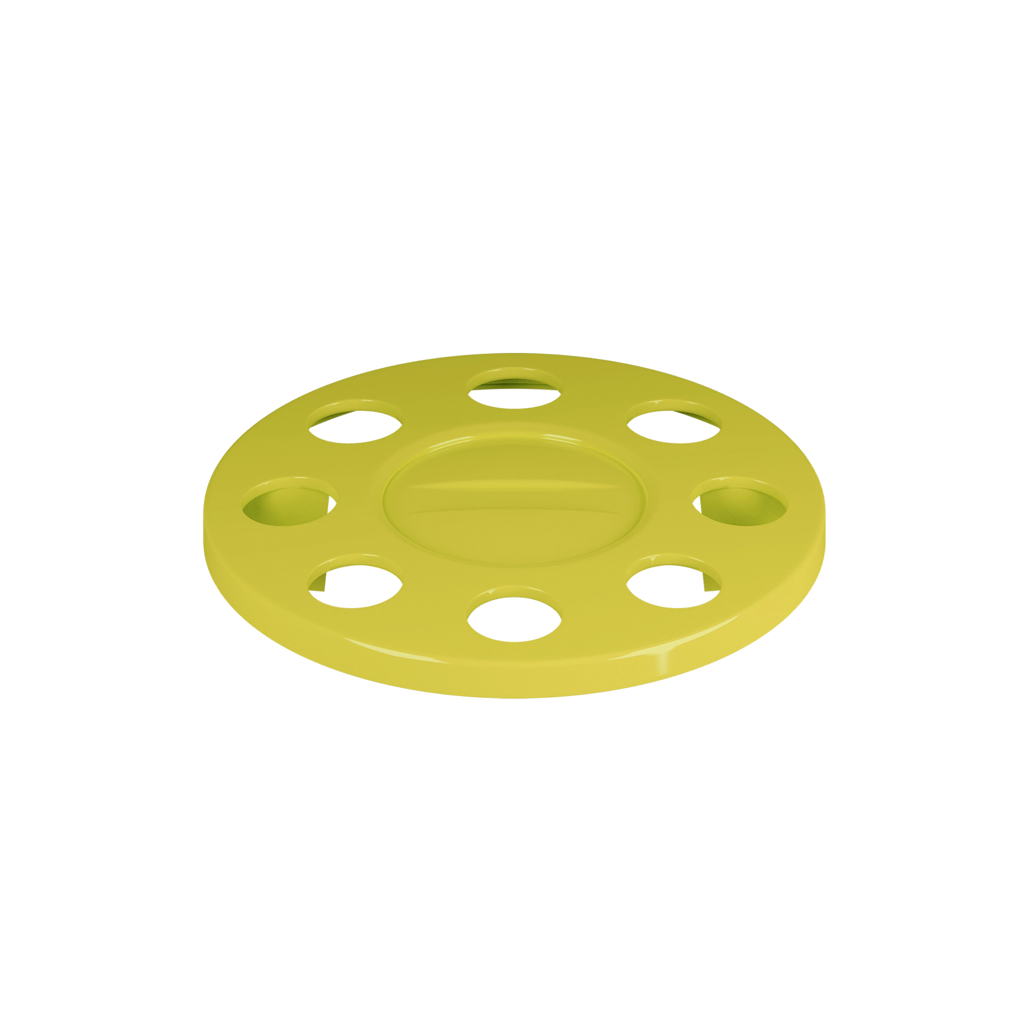 Close Center Wheel Trim 8 Stud Yellow - Image 2