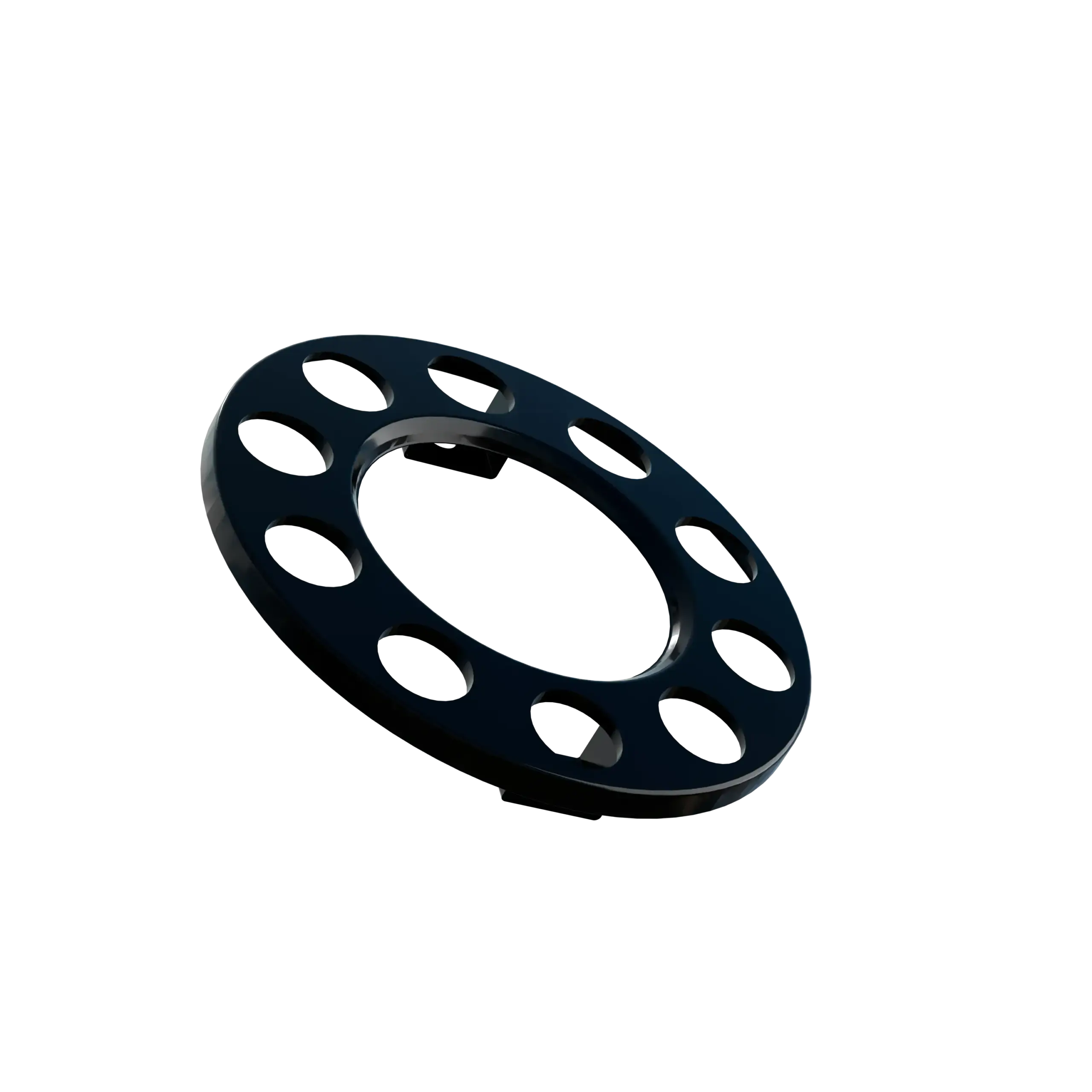 Open Center Wheel Trim – 10 Stud Black