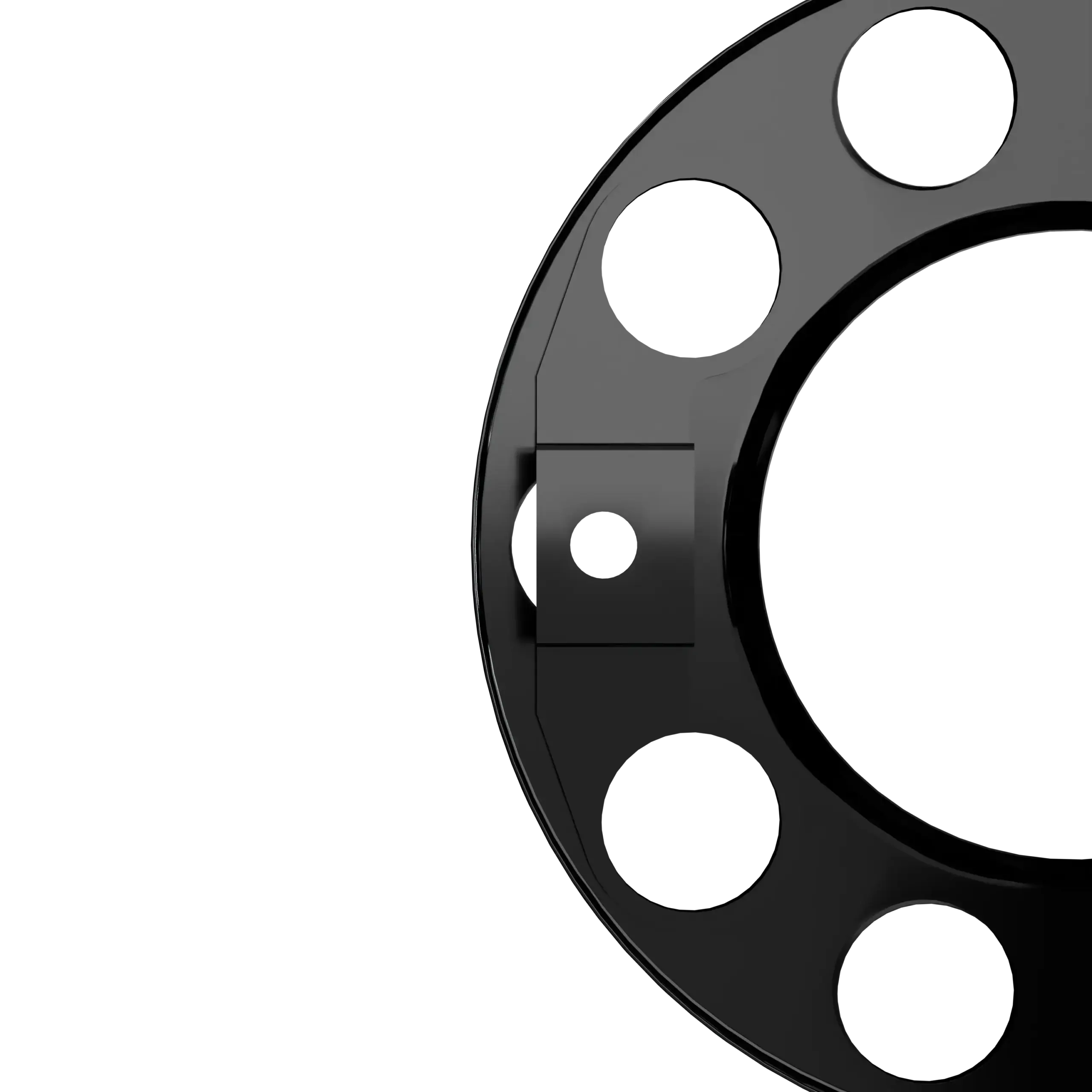 Open Center Wheel Trim – 10 Stud Black - Image 3
