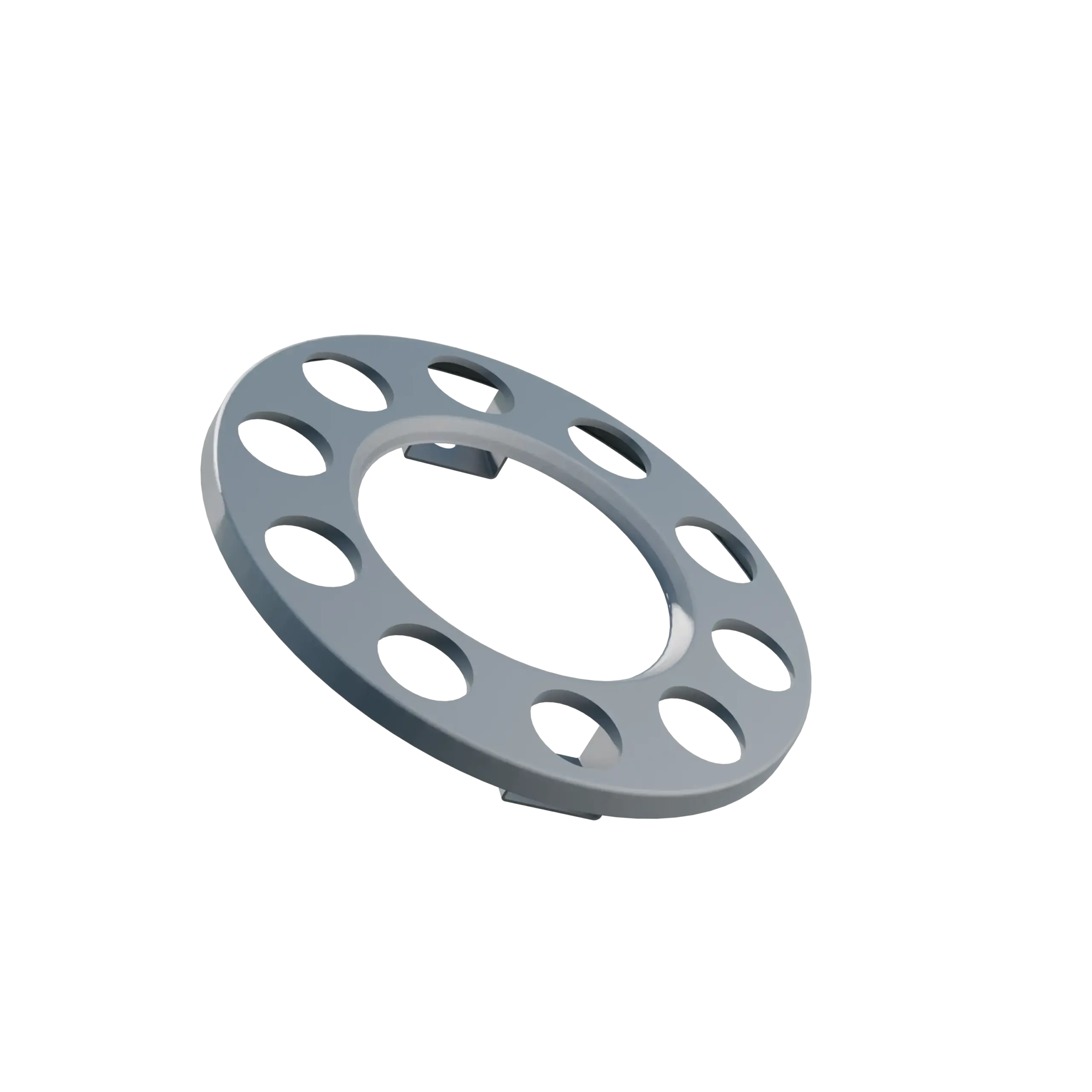 Open Center Wheel Trim – 10 Stud Silver