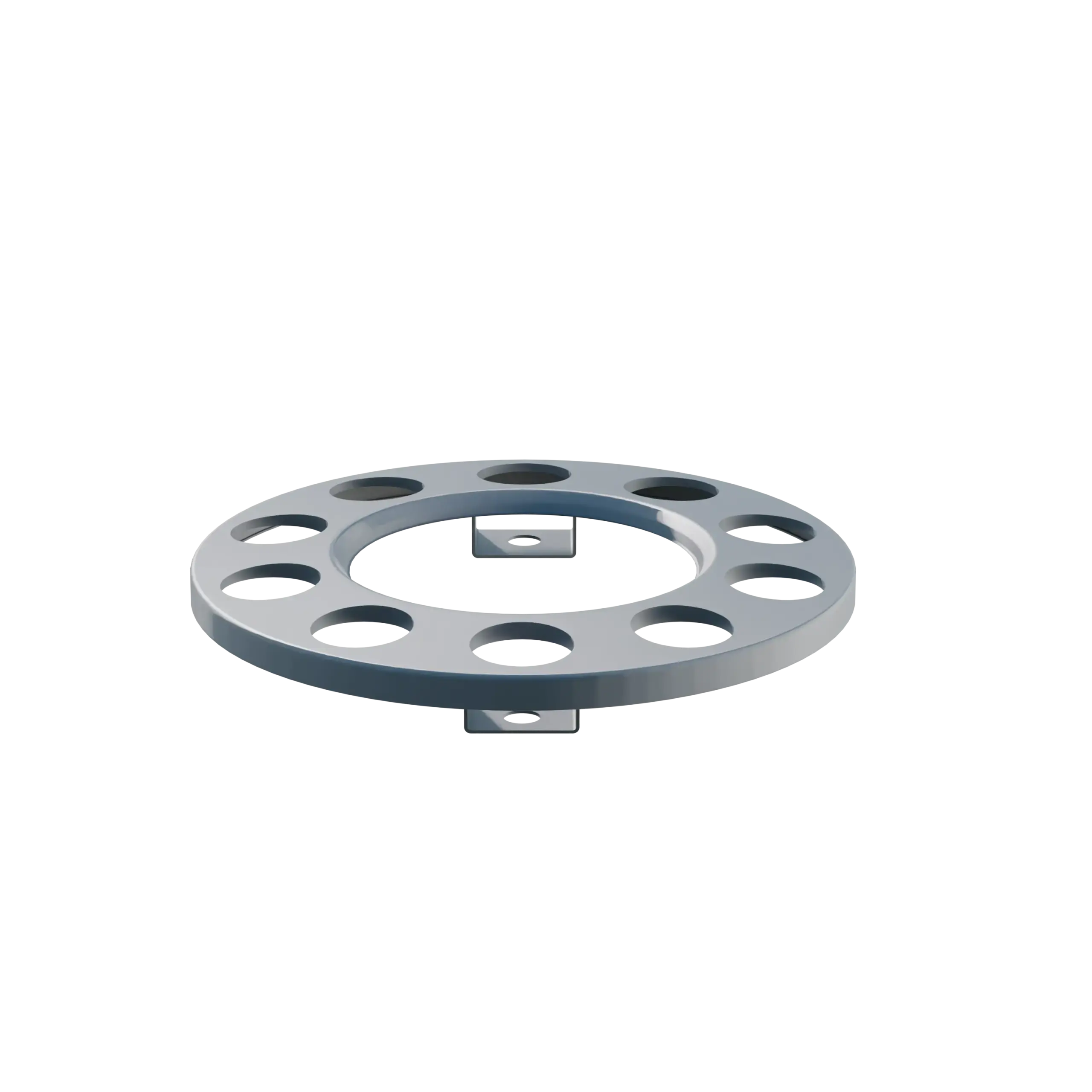 Open Center Wheel Trim – 10 Stud Silver - Image 4
