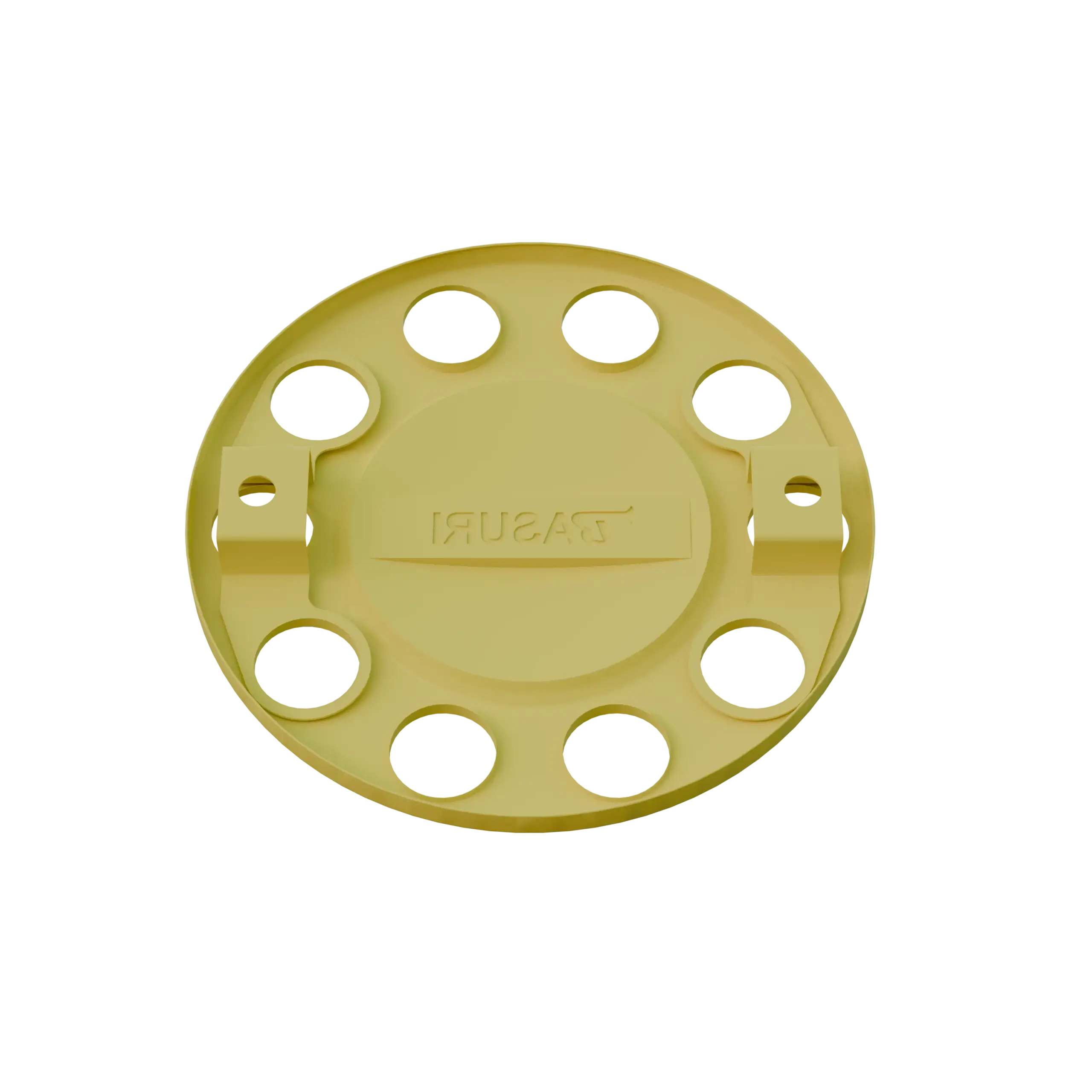 Close Center Wheel Trim – 10 Stud Yellow - Image 4