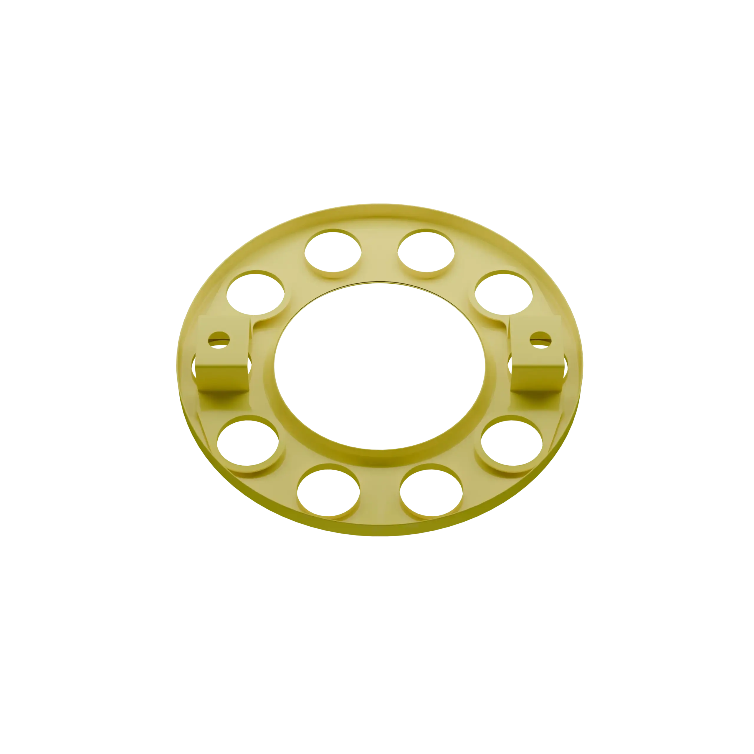Open Center Wheel Trim – 10 Stud Yellow - Image 6