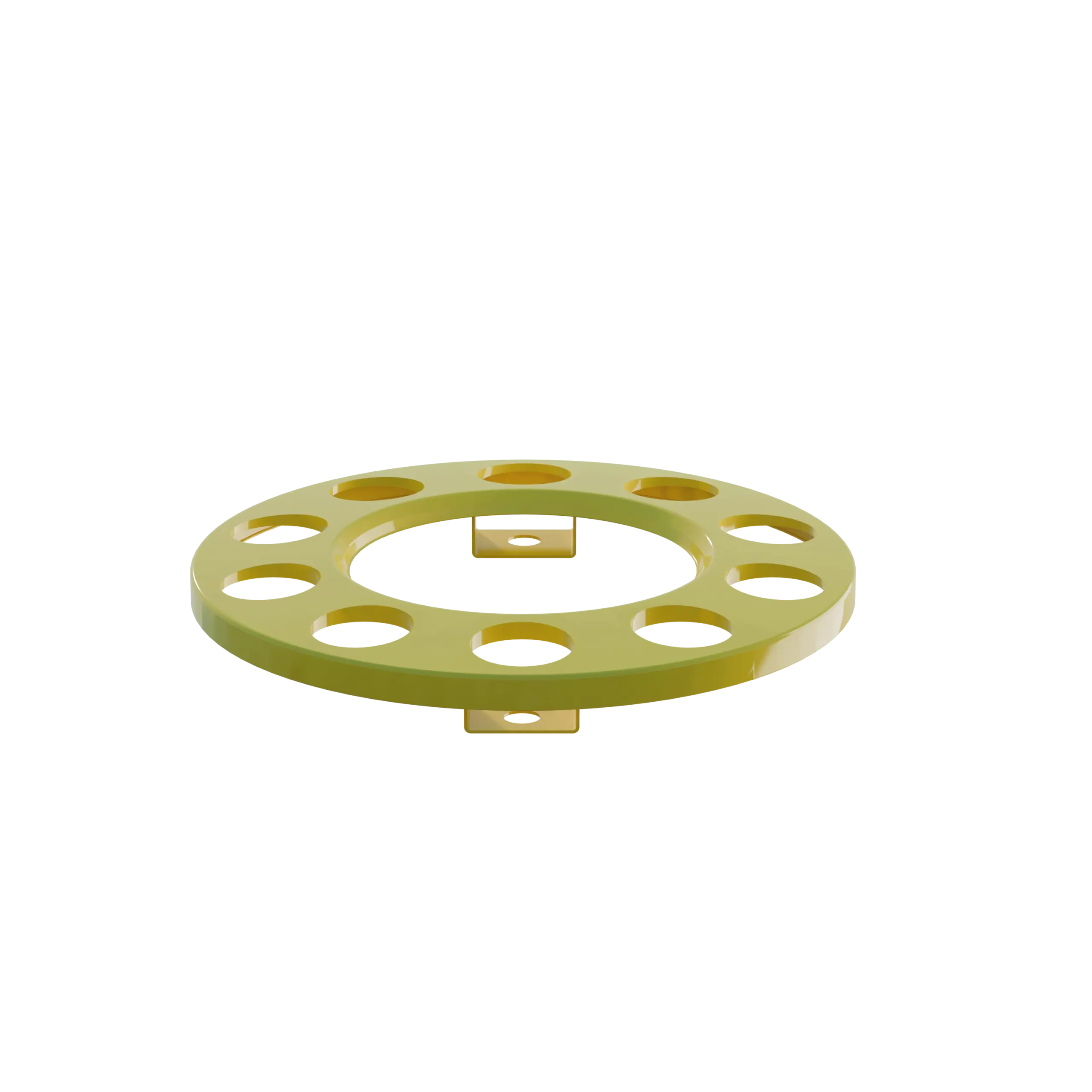 Open Center Wheel Trim – 10 Stud Yellow - Image 2