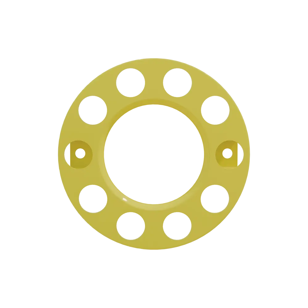 Open Center Wheel Trim – 10 Stud Yellow - Image 4